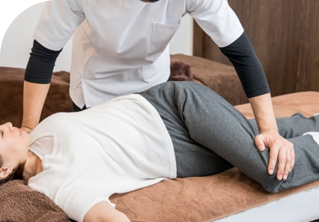 施術を受けている様子