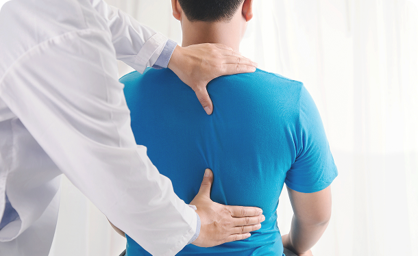 施術を受けている様子